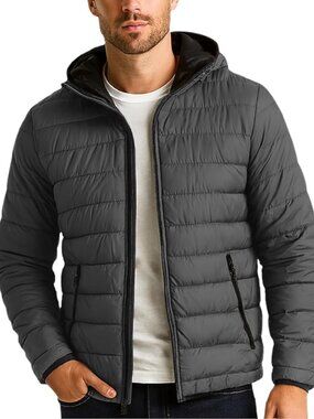 Bass Creek Outfitters Men's Lightweight Puffer Jacket Black XL NWOT